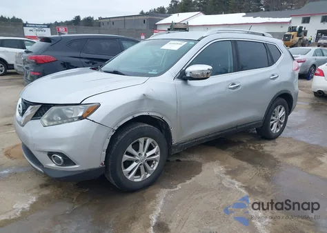 2015 Nissan Rogue Sv from USA, damaged, VIN KNMAT2MV1FP521094